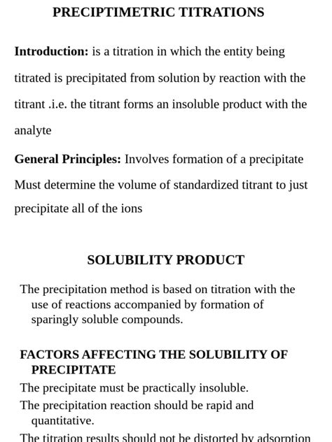 Precipitation Titration Methods Overview - Scribd - wintechmobiles.com
