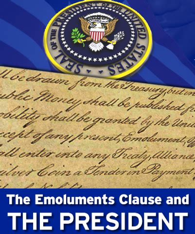 PRESIDENT’S EmOLumENTS ACT