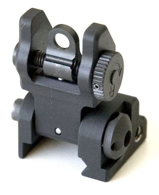 PRI Rail Mounted Flip Up Rear Sight - Bravo Company Guns