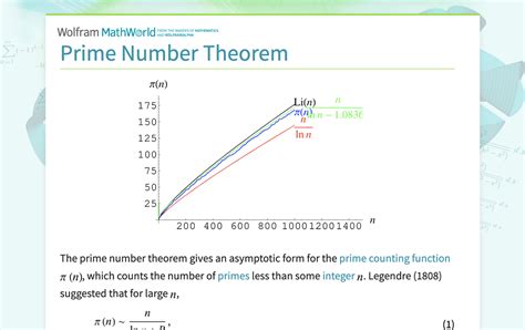 Prime Number Theorem: Theory and Practice - wintechmobiles.com