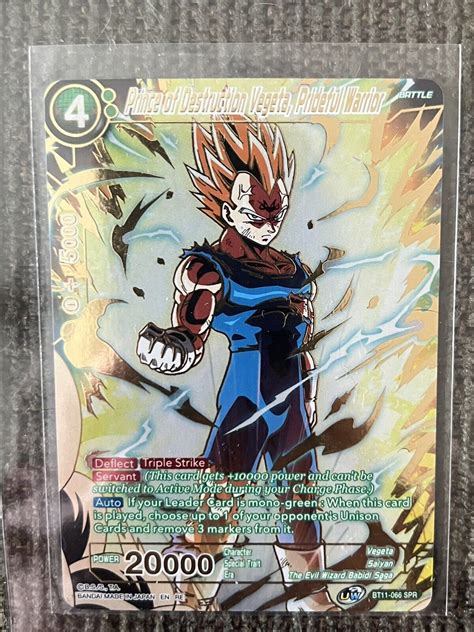 PRINCE OF DESTRUCTION VEGETA, PRIDEFUL WARRIOR SPR …