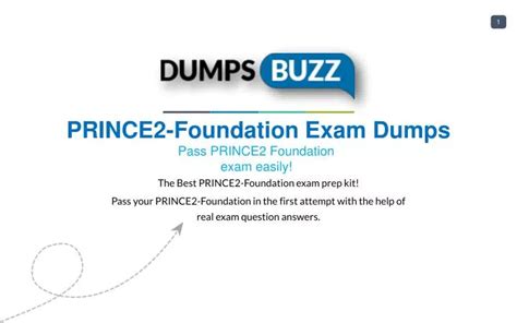 PRINCE2-Foundation Dumps