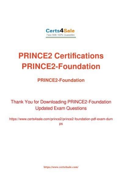 PRINCE2-Foundation PDF Demo