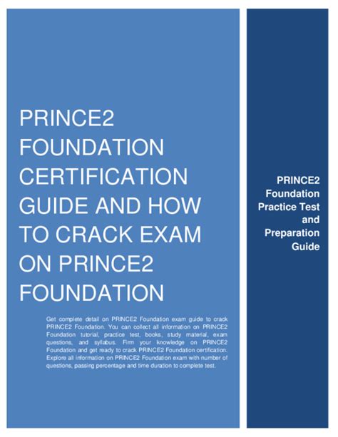 PRINCE2-Foundation Prüfungs Guide