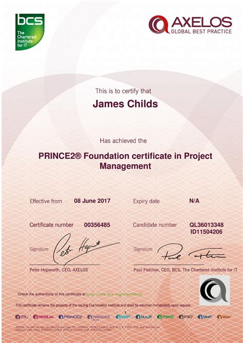 PRINCE2-Foundation Zertifikatsdemo