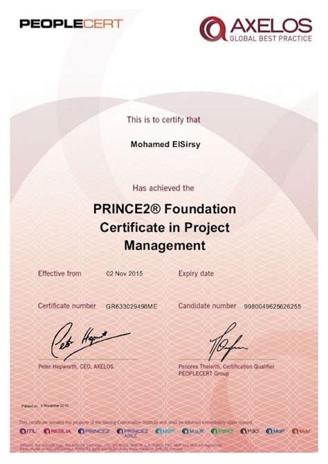 PRINCE2-Foundation Zertifikatsfragen