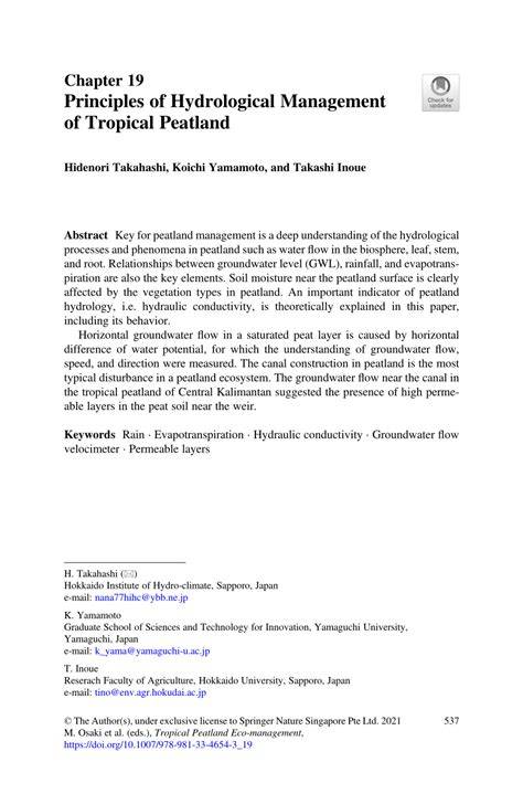 Principles of Hydrological Management of Tropical … - raincitystudios.com