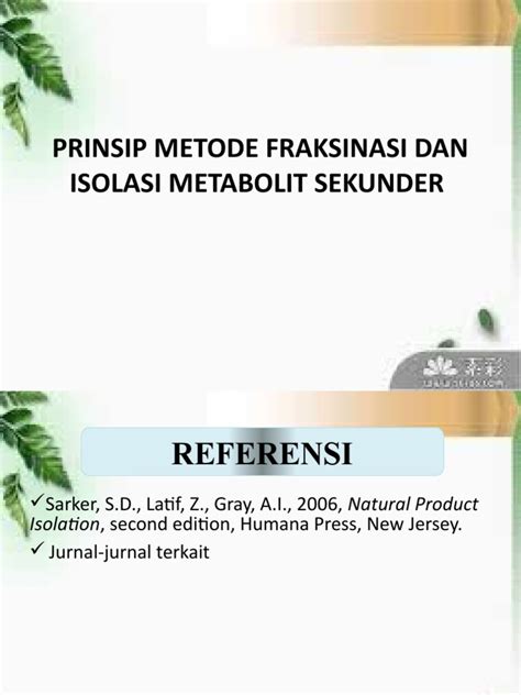 Prinsip Fraksinasi dan Isolasi Senyawa | PDF - Scribd - muktibox.com