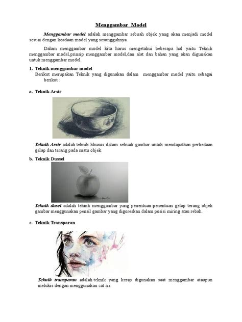 Prinsip Menggambar Model - muktibox.com