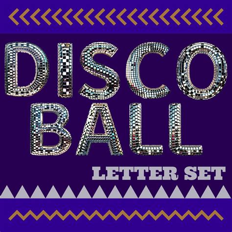Printable Disco Ball Party Letter Set - muktibox.com