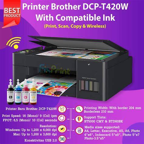 PRINTER BROTHER INK DCP-T420W PRINT SCAN … - raincitystudios.com