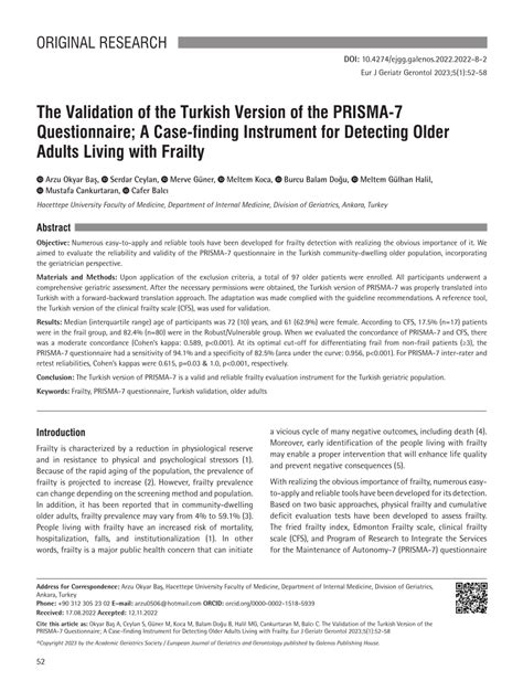 PRISMA-7: A case-finding tool to identify older adults