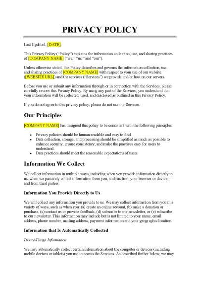 Privacy Policy - panachespalon.com