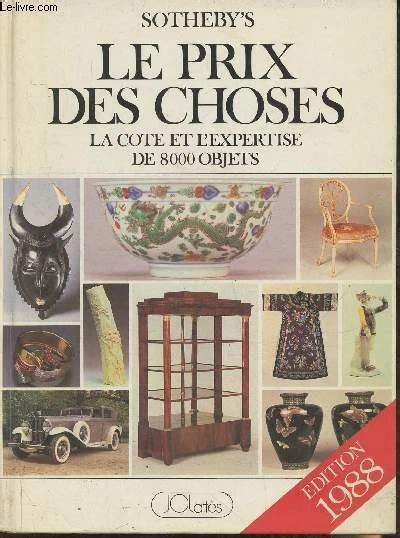 PRIX DES CHOSES