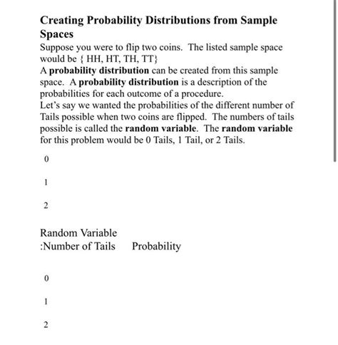 Probability Distributions and Sample Spaces Analysis - wintechmobiles.com