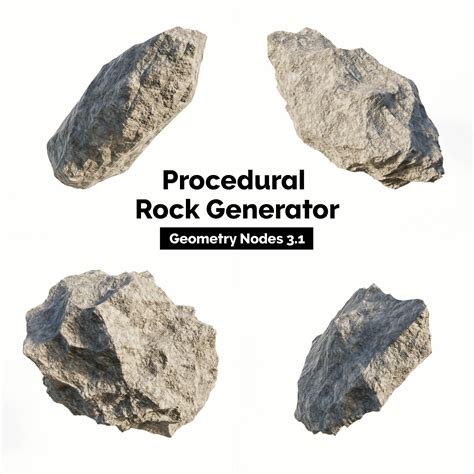 Procedural Rock Generator and Scatter - BlenderKit - muktibox.com