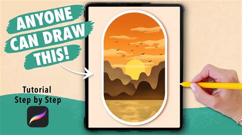 PROCREATE Drawing for Beginners EASY Step by Step Tutorial YouTube