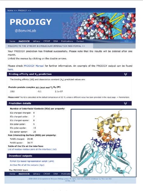 PRODIGY: a web server for predicting the binding affinity of ... - PubMed