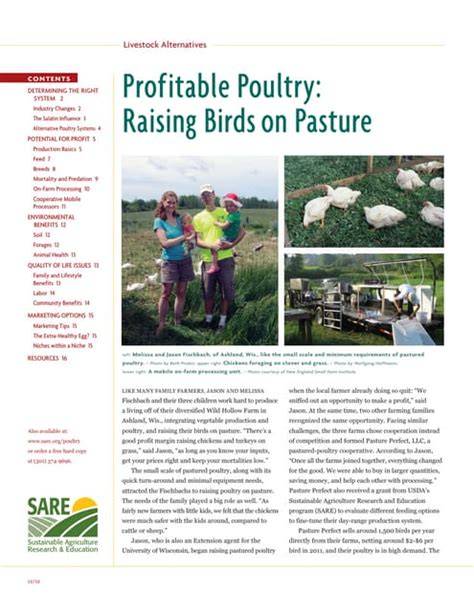 Profitable Poultry - SARE - raincitystudios.com