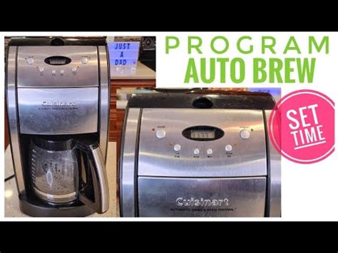 PROGRAM AUTO BREW CUISINART DGB-550BKP1 Grind & Brew …