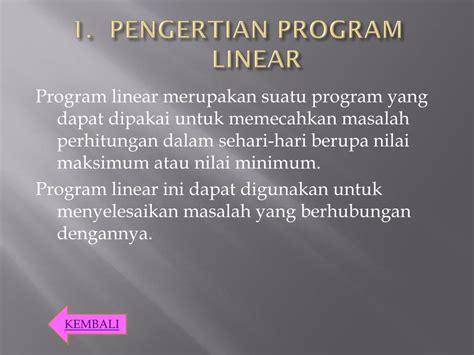 Program Linear: Pengertian & Kegunaan | PDF | Metode & Bahan … - wintechmobiles.com