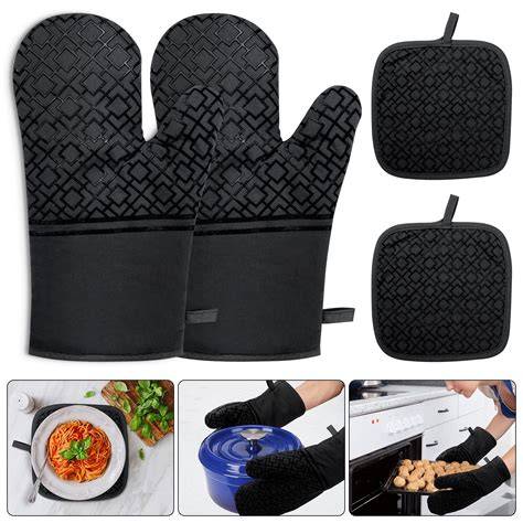 Programmer Code Black, Oven Mitts Heat-Resistant – Non-Slip - raincitystudios.com