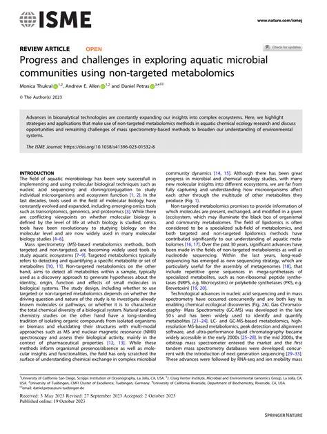 Progress and challenges in exploring aquatic microbial … - raincitystudios.com