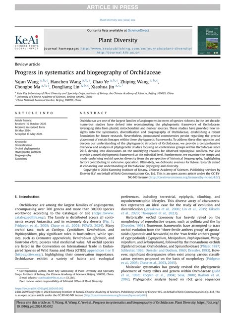 Progress in systematics and biogeography of Orchidaceae - muktibox.com