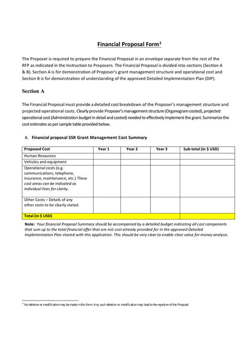 PROJECT FINANCE APPLICATION FORM doc