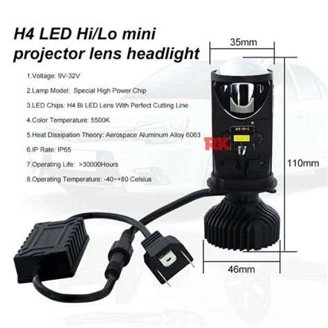 PROJECTOR LED MINI H4 PNP | PROJIE LED HS1 HI LOW MINI PNP - raincitystudios.com