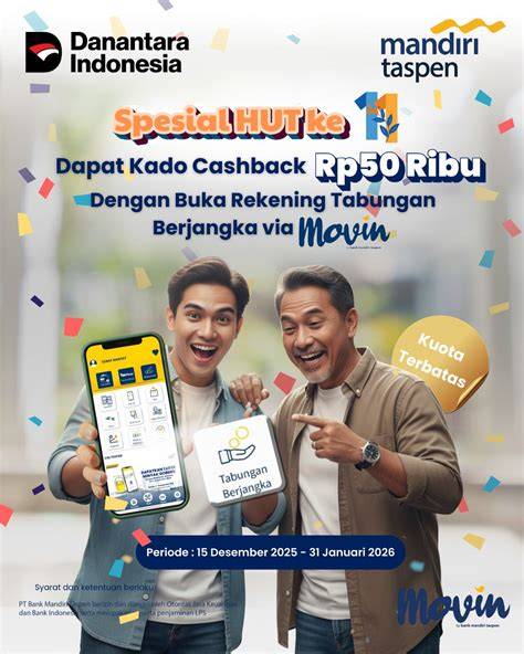 Promo Harga Mandiri Taspen Cashback 20 Ribu 1 pcs - raincitystudios.com