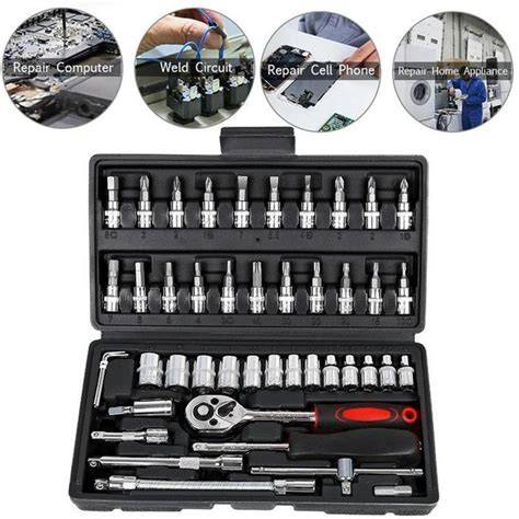 Promo Kunci Socket Set LengkapWrench 46pcs Obeng Mata Socket ... - raincitystudios.com