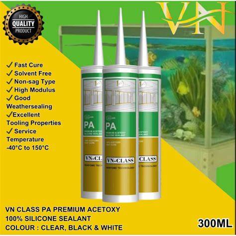 Promo Lem Silikon VN-CLASS PA Silicone Sealant Kaca ... - raincitystudios.com