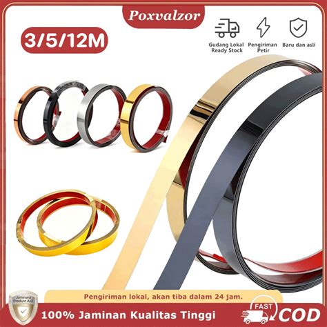 Promo Poxvalzor 3M/5M/12M List Plat Strip Mirror Gold ... - raincitystudios.com
