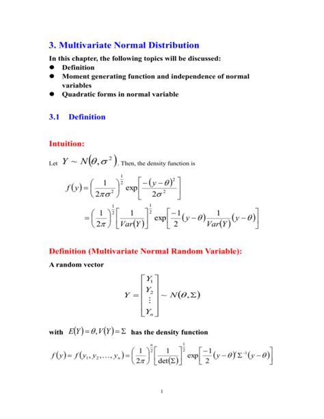 Properties Of Multivariate Normal Distribution - Sanalmagaza - wintechmobiles.com
