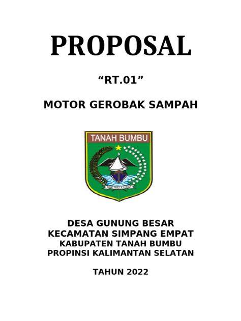 Proposal Bantuan Gerobak Motor Sampah - raincitystudios.com
