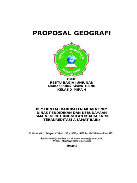 Proposal Geografi | PDF - coolestguyplanet.net
