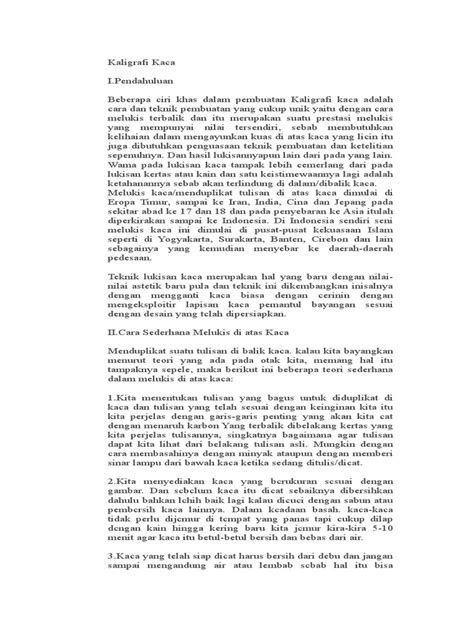 Proposal Kaligrafi Kaca | PDF - muktibox.com