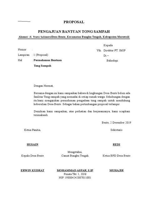 PROPOSAL SAMPAH STAMPEL.docx - College Sidekick - raincitystudios.com