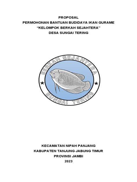 PROPOSAL SOSEK BUDIDAYA IKAN GURAME - RAKHA … - raincitystudios.com
