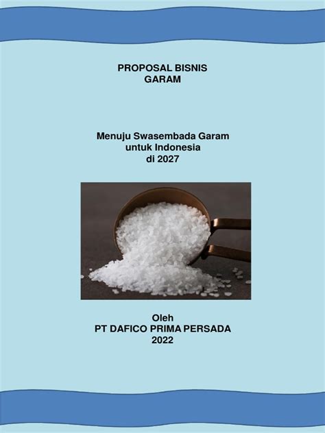 Proposal Swasembada Garam 2027 | PDF - Scribd - coolestguyplanet.net