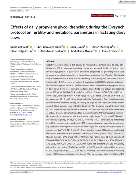 Propylene Glycol for Dairy Cows: Metabolism, Effects, and ... - Studocu - raincitystudios.com