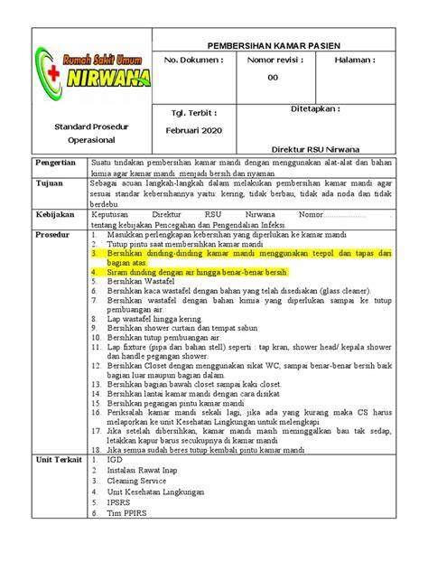 Prosedur Pembersihan Kamar Mandi | PDF | Griya - raincitystudios.com