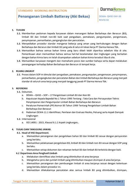 Prosedur Penanganan Limbah Baterai Bekas - raincitystudios.com