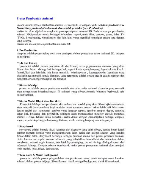 Proses animasi 3 d | DOCX - SlideShare - muktibox.com