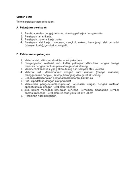 Proses Pekerjaan Urugan Sirtu | PDF - Scribd - raincitystudios.com