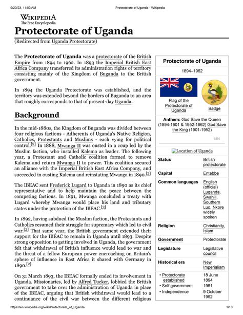 Protectorate of Uganda - wintechmobiles.com