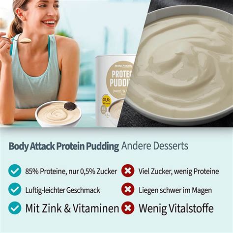 PROTEIN PUDDING mit Zink und BCAA Body Attack