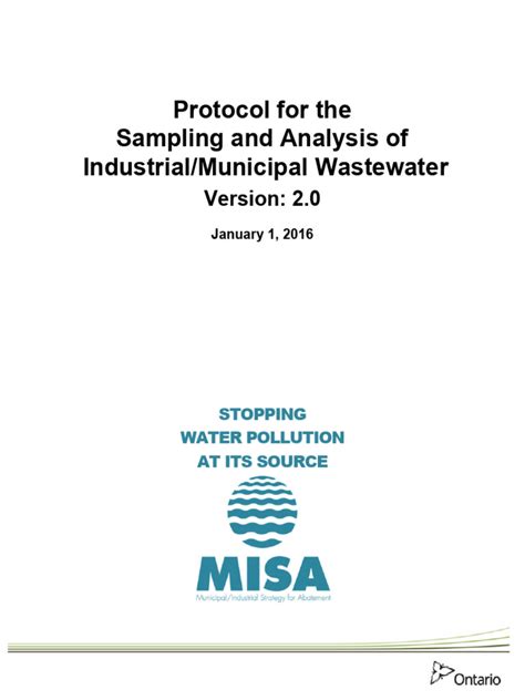 Protocol for the Sampling and Analysis of Industrial/Municipal Wastewater - raincitystudios.com