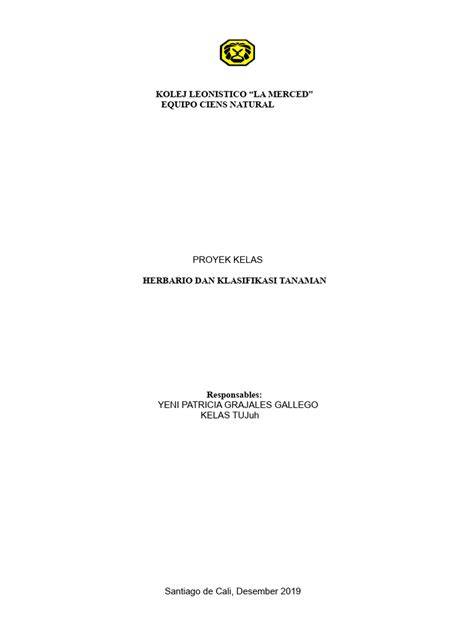Proyek Herbarium dan Taksonomi Tanaman | PDF - Scribd - raincitystudios.com